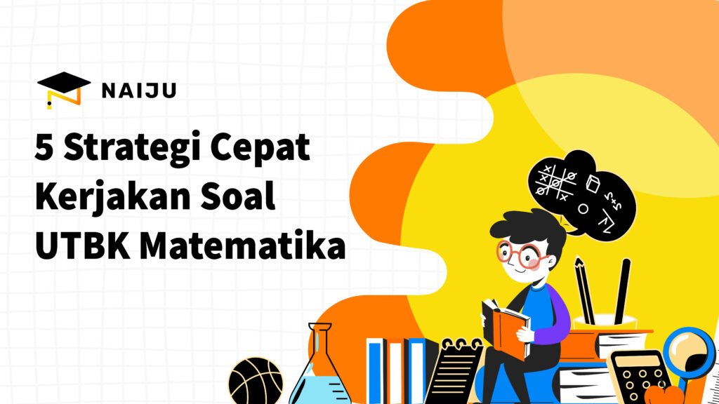 Siswa mengerjakan soal matematika UTBK dengan konsentrasi