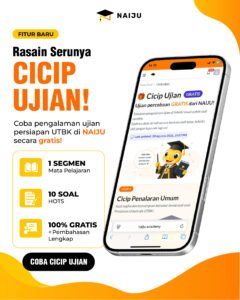 Fitur Cicip Ujian Gratis NAIJU dengan 10 Soal HOTS UTBK