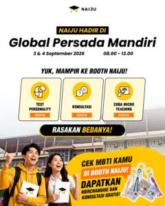 NAIJU hadir di Pameran Pendidikan SMA Global Persada Mandiri untuk memperkenalkan persiapan UTBK