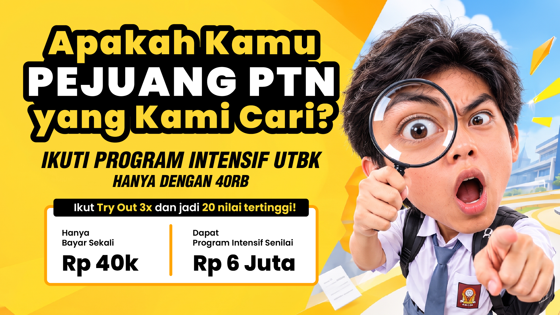 Banner Program Intensif Bandung